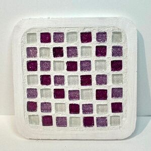 DIY Craft Kit- Mosaic Tile Coaster Making Kit - Pink Tiles 💗Last One!!